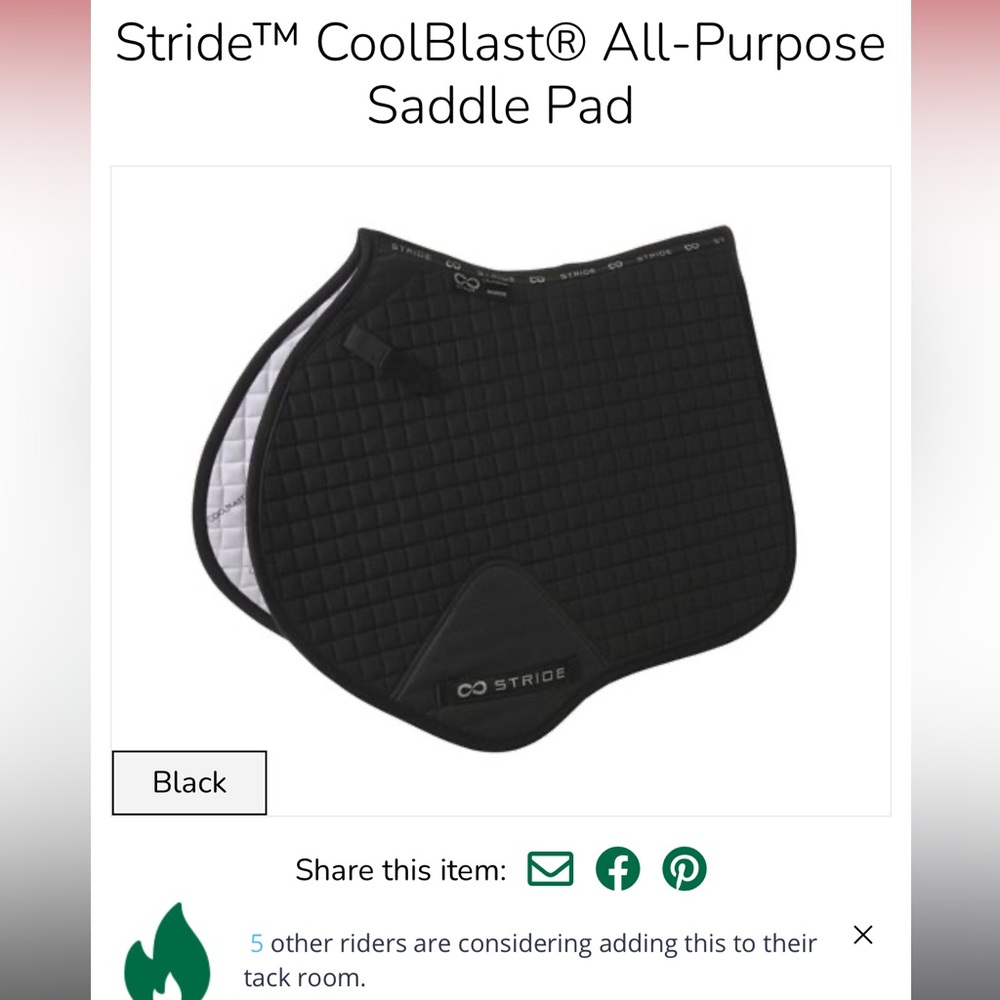 Stride All Purpose/Jump Saddle pad